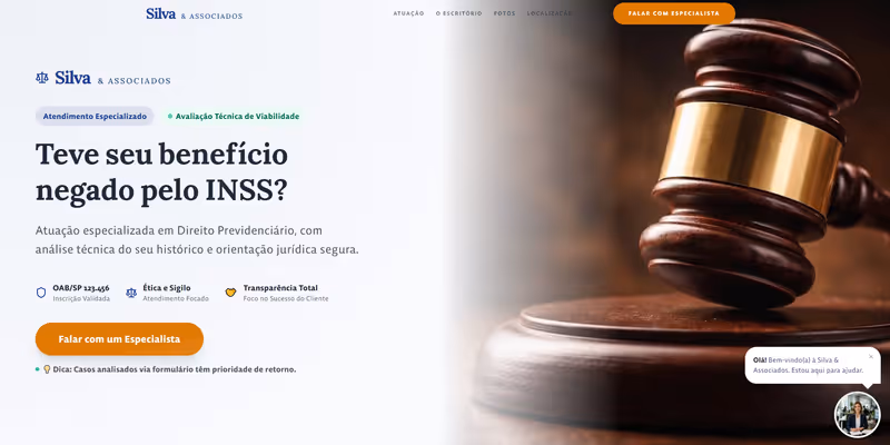Projeto Silva & Associados - Advocacia Previdenciária